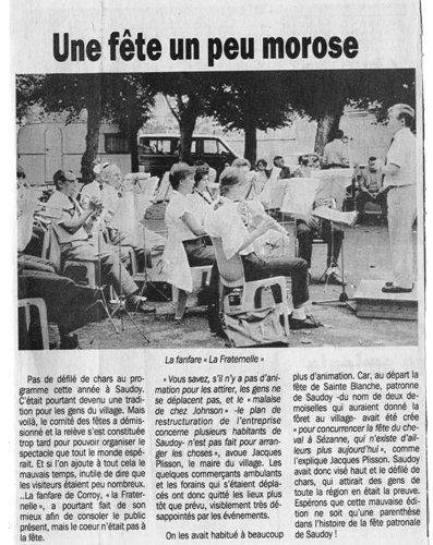 fete sans chars